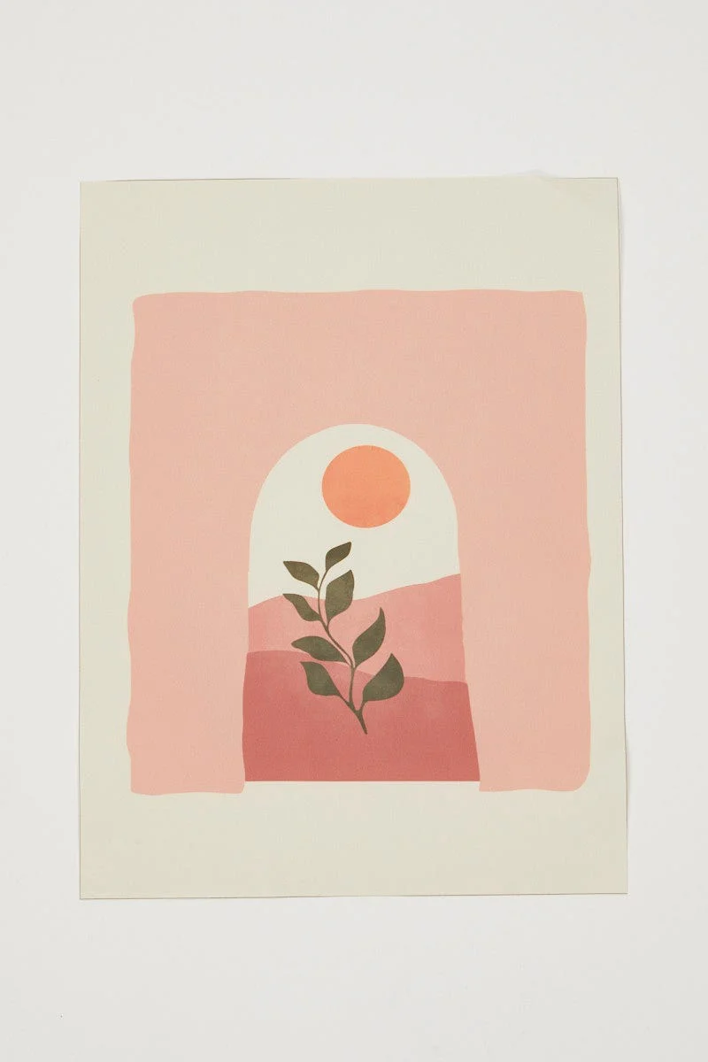 Print Archway And Plant 30Cm By 40Cm Poster Print - Image 3