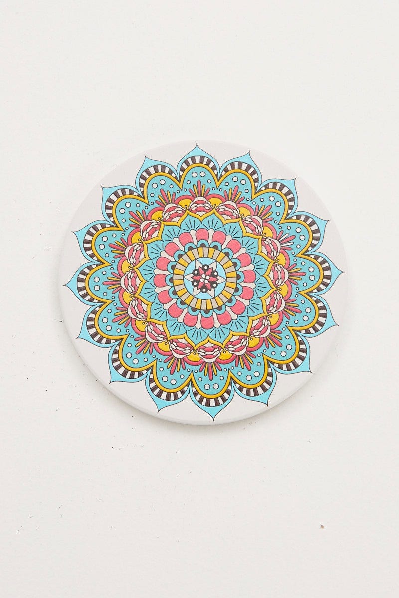 Print Plus Boho Print Mandala Coasters