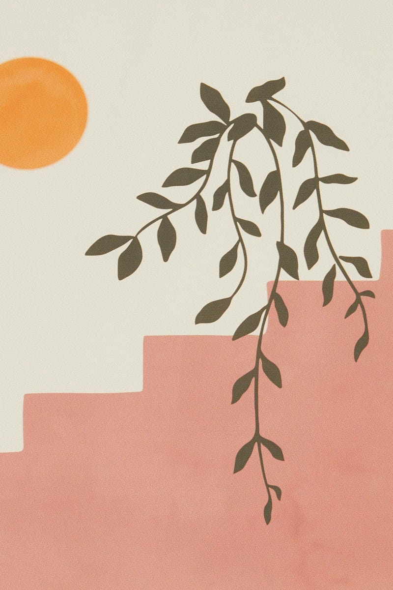 Print Stairs And Plant 30Cm By 40Cm Poster Print - Image 3