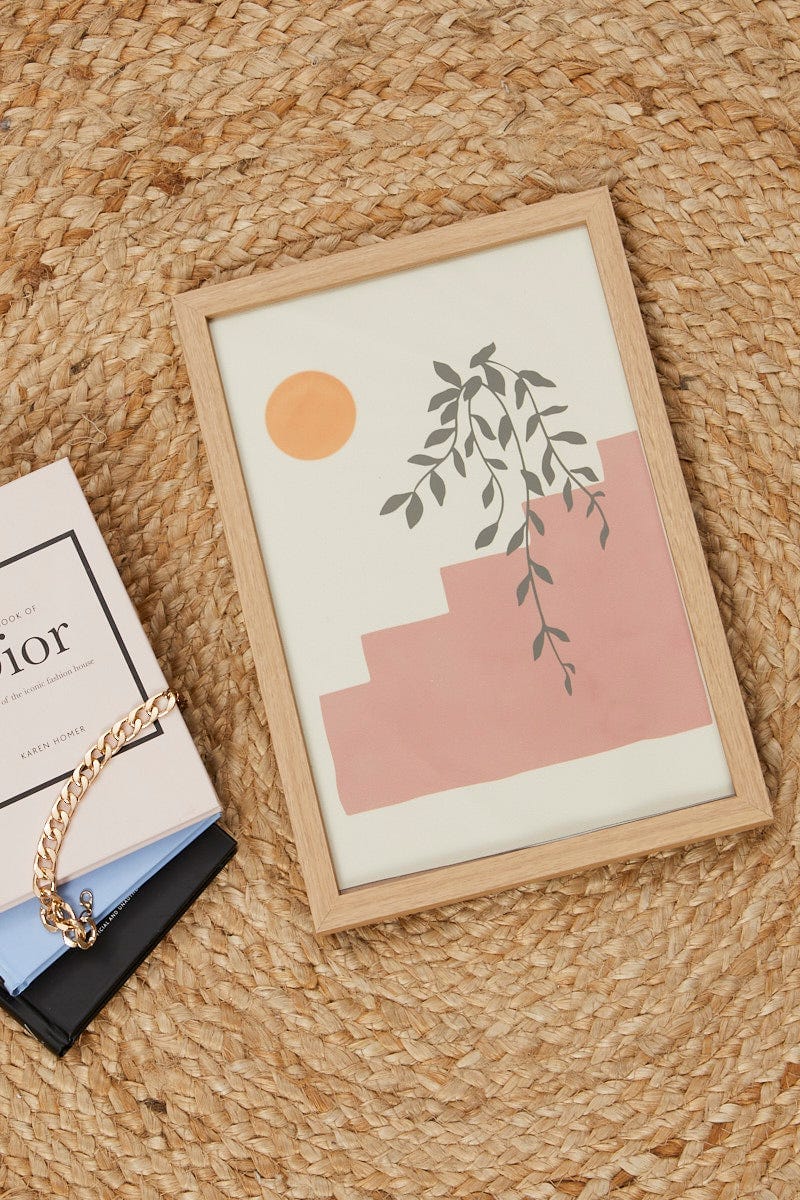 Print Stairs And Plant A4 Poster Print