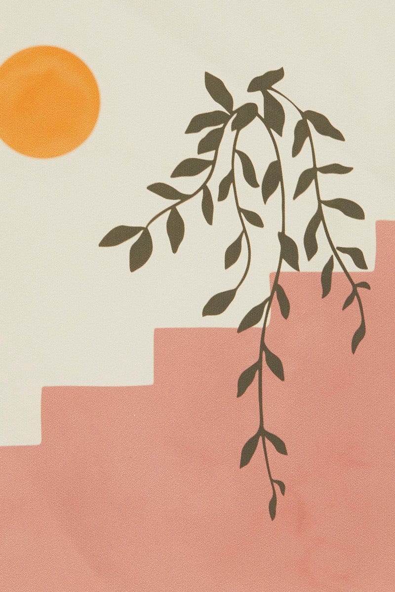 Print Stairs And Plant A4 Poster Print - Image 3