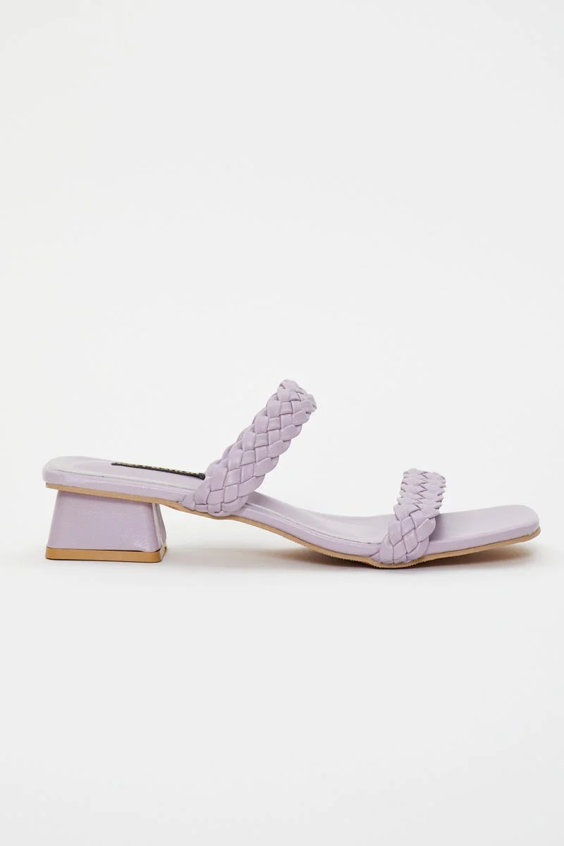 Purple Braided Mules - Image 2