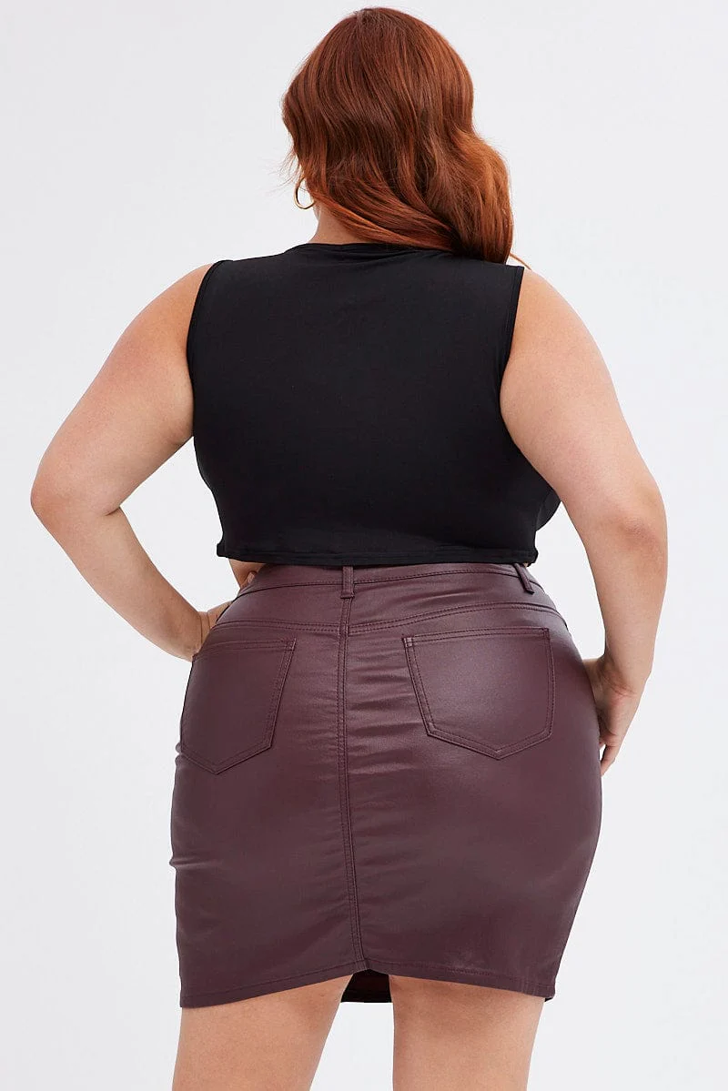 Purple Mini Skirt - Image 5