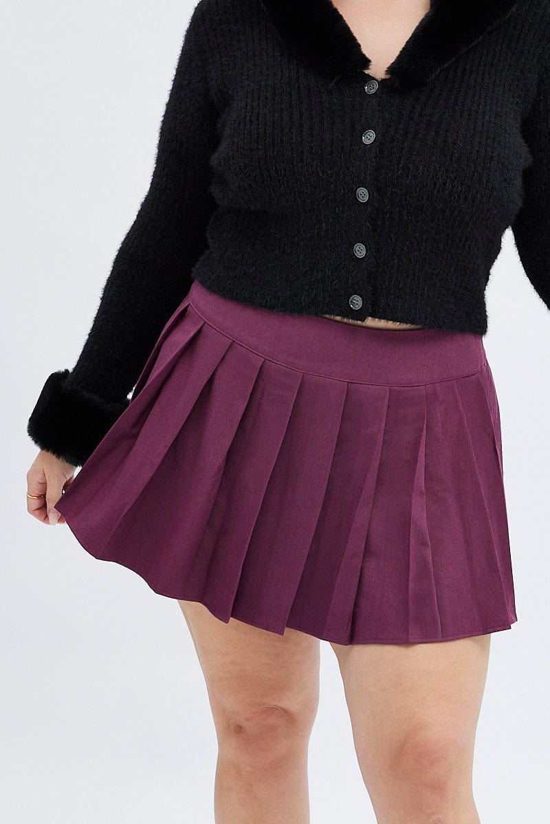 Purple Mini Tennis Skirt - Image 2