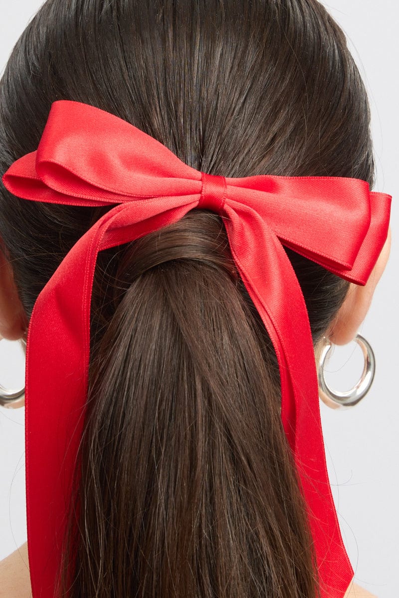 Red Bow Hair Ties - Image 2