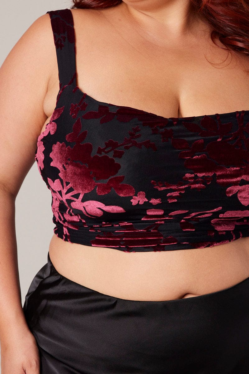 Red Cowl Top Sleeveless - Image 4