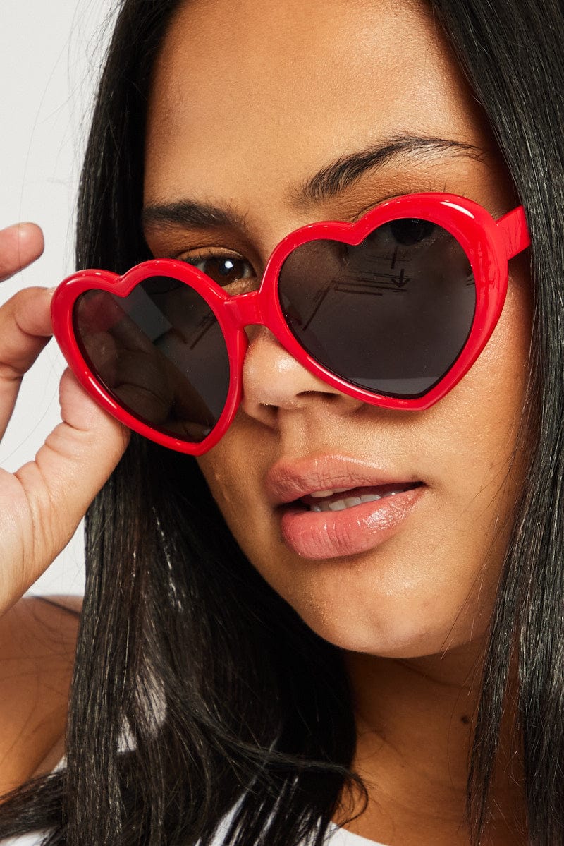 Red Heart Sunglasses - Image 2