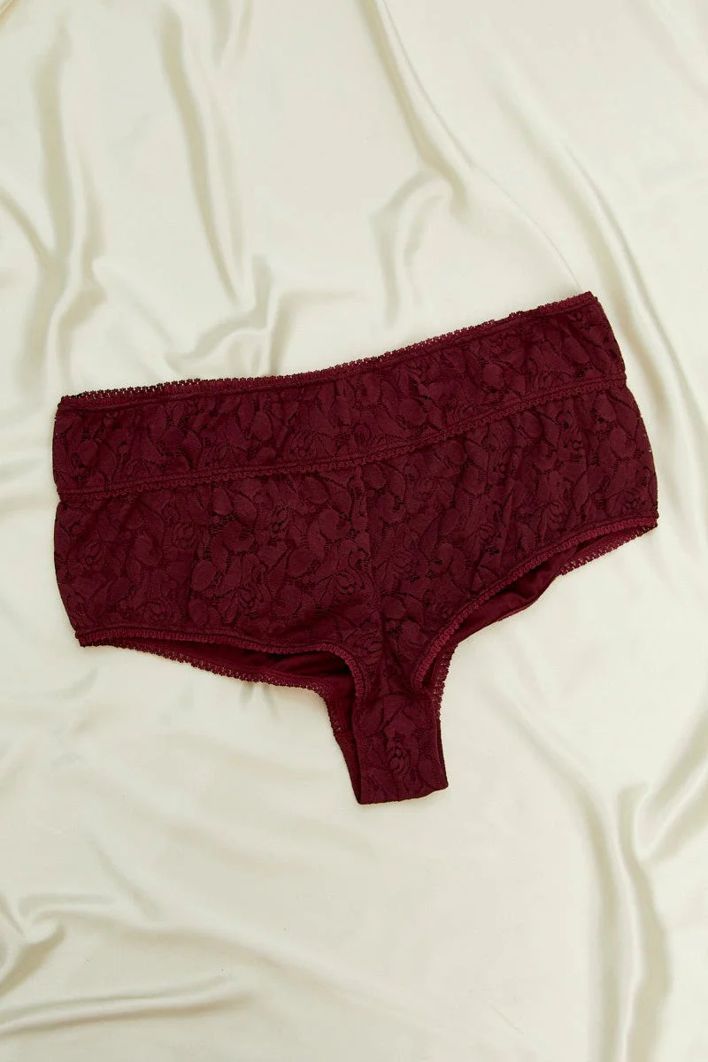Red Lace Brief
