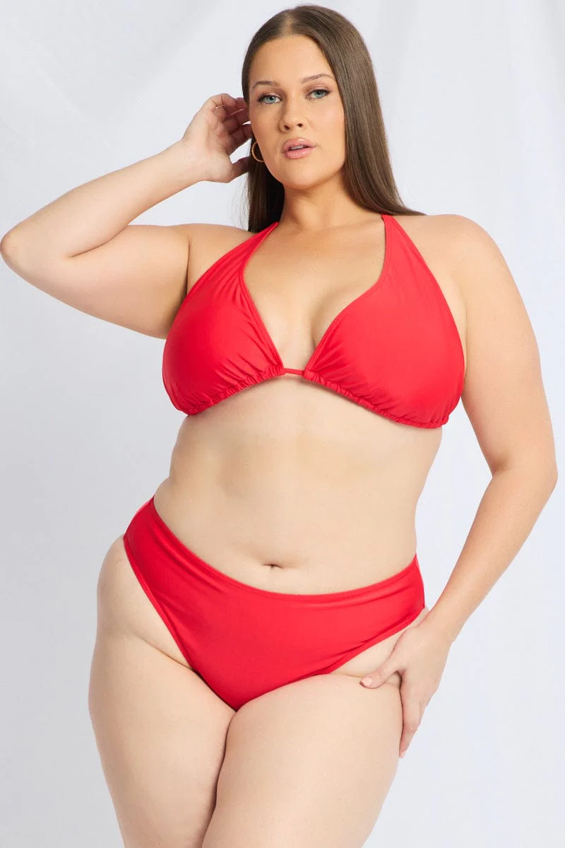 Red Tie Back Bikini Set - Image 2