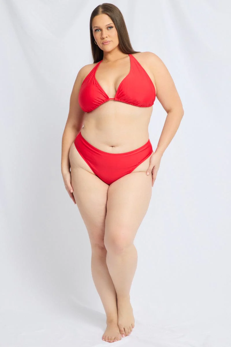 Red Tie Back Bikini Set - Image 3