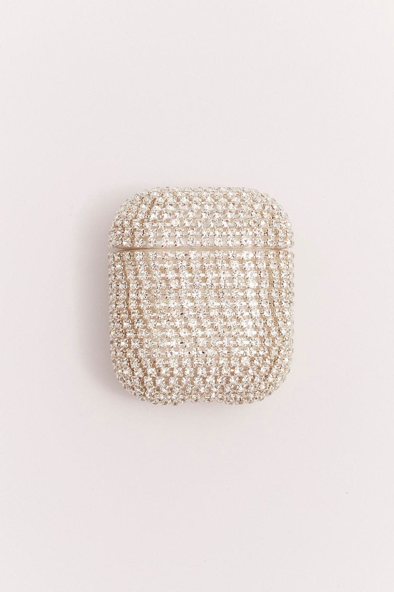 Silver Diamante Air-pod Case - Image 2
