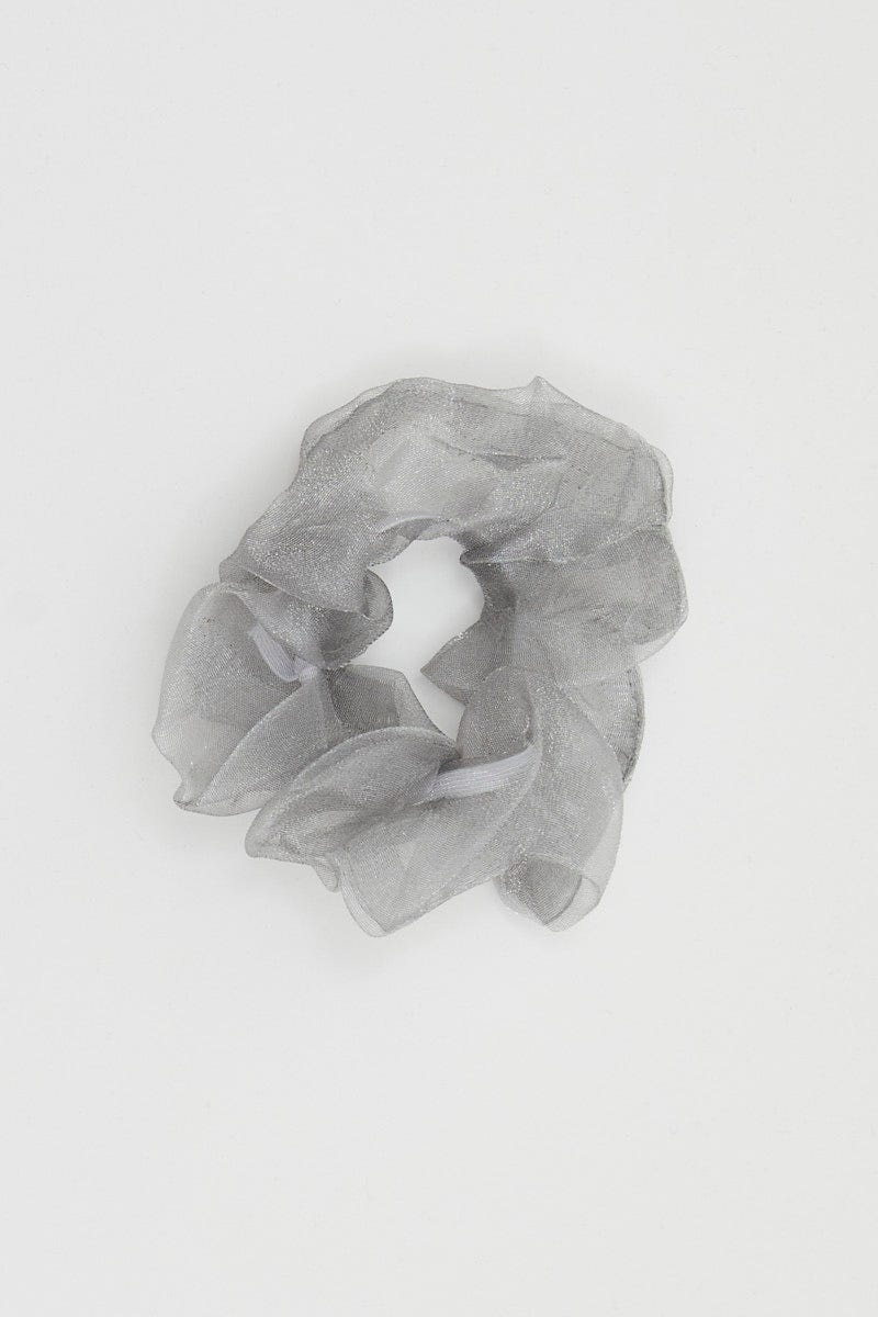 Silver Scrunchies None