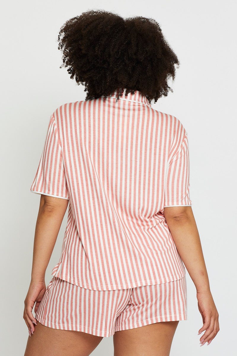 Stripe Jersey Pyjama 2 Piece Pj Set - Image 5