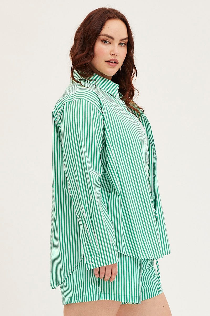 Stripe Long Sleeve Shirts - Image 5