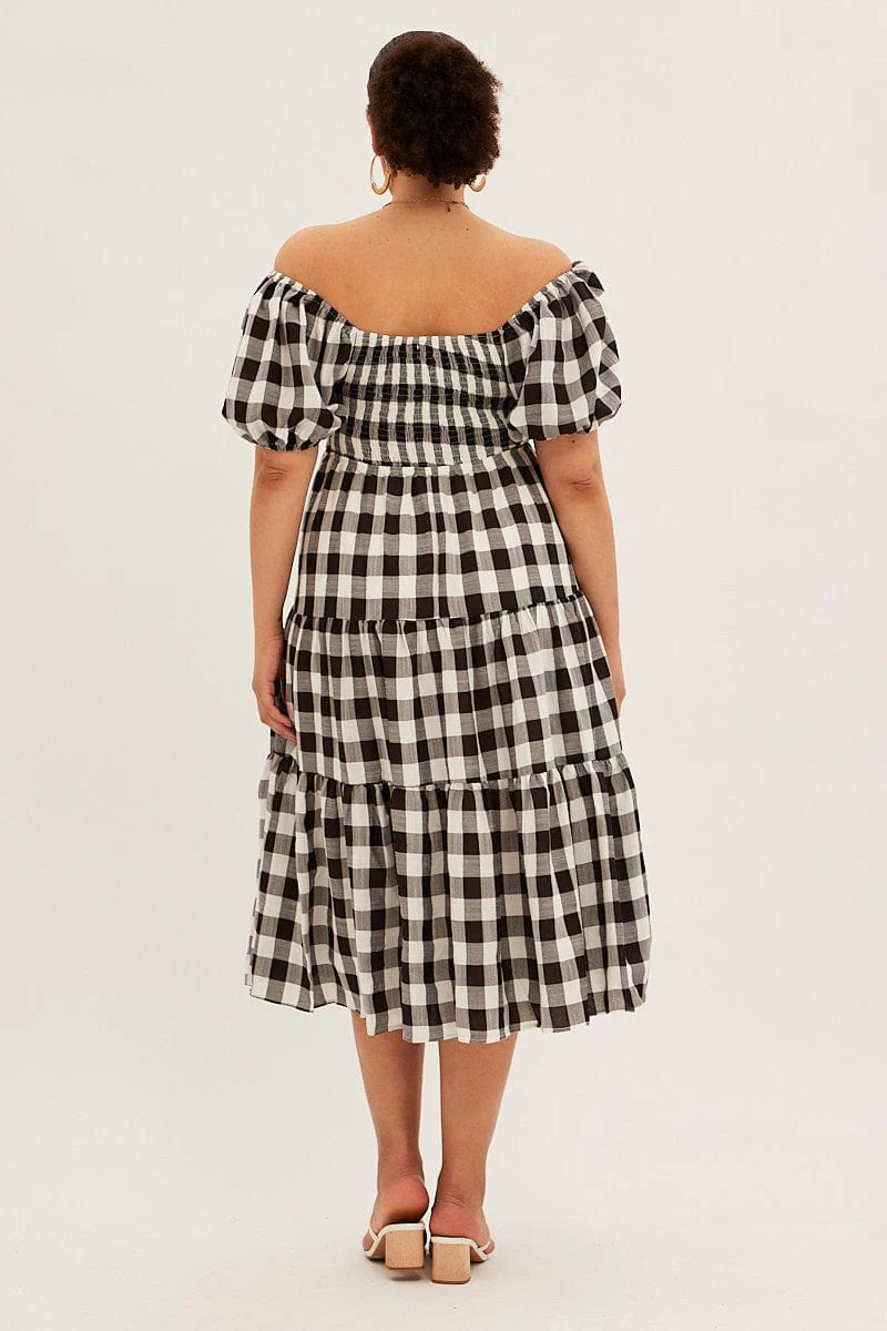 Stripe Midi Dress Short Sleeve Sweetheart Neck Cut Out - Image 5