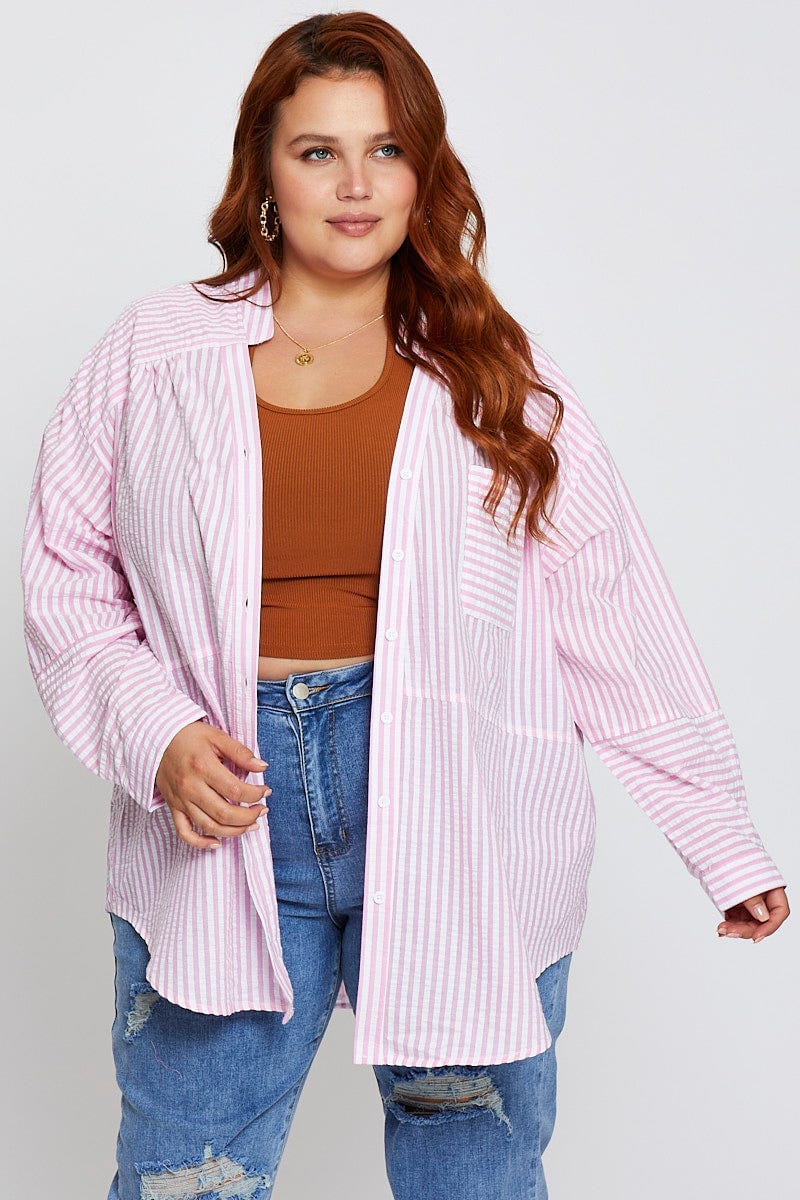 Stripe Oversized Shirt - Image 3