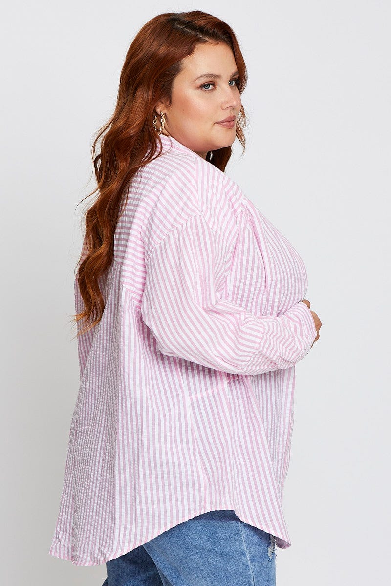 Stripe Oversized Shirt - Image 4