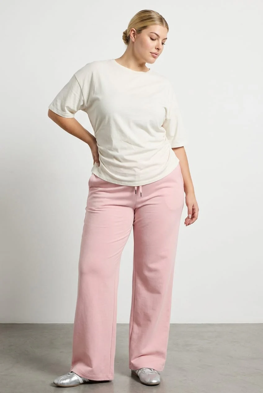 White Bat Wing Top Short Sleeve Side Ruched