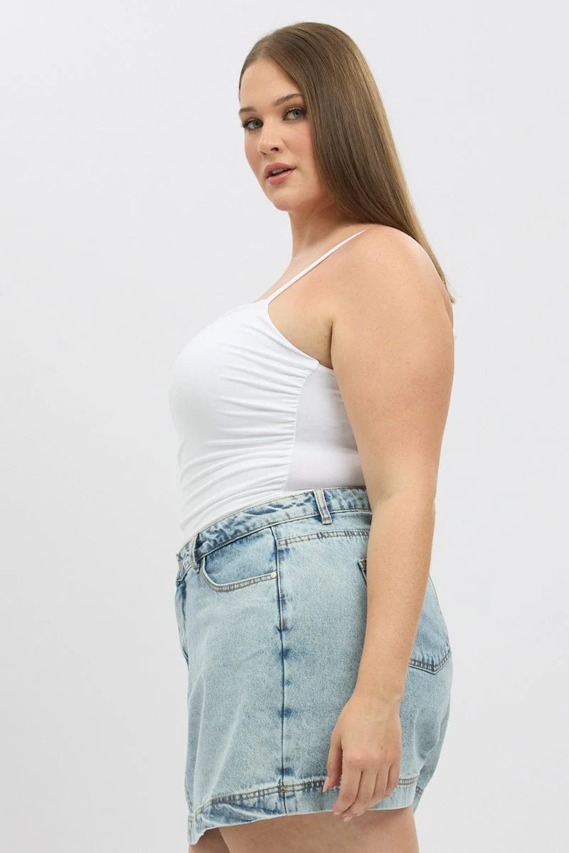 White Bodysuit Sleeveless - Image 4