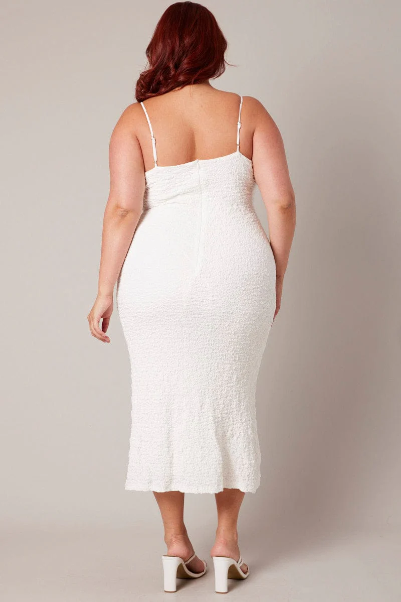 White Bubble Maxidress - Image 5