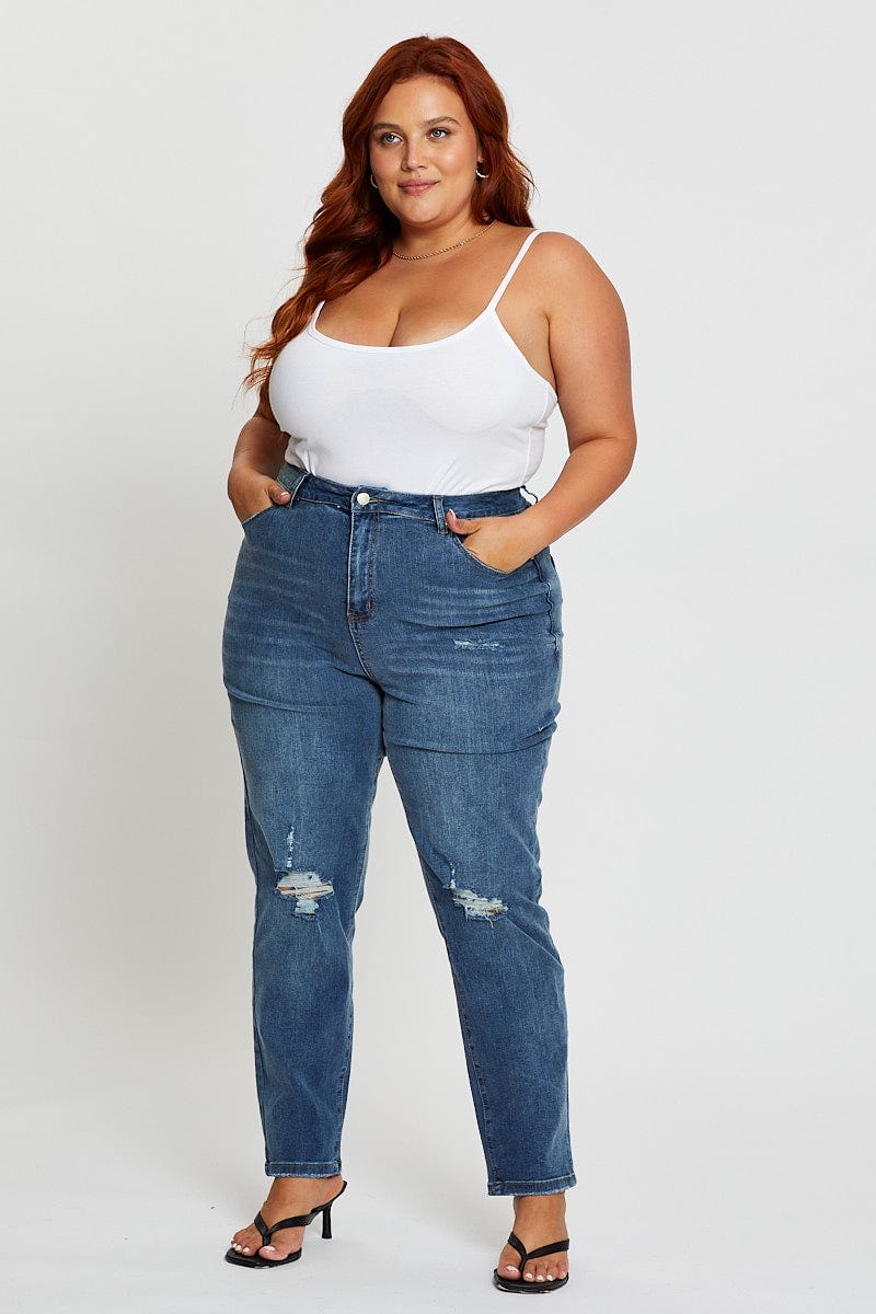 White Cotton Bodysuit Sleeveless - Image 3