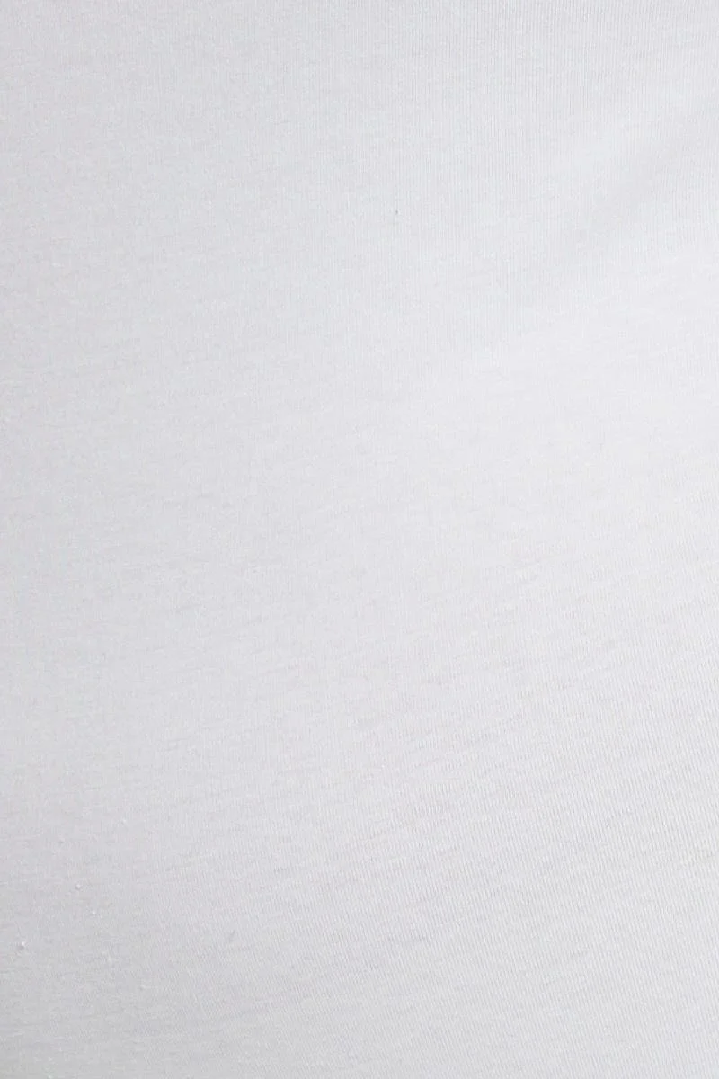 White Cotton Bodysuit Sleeveless - Image 6