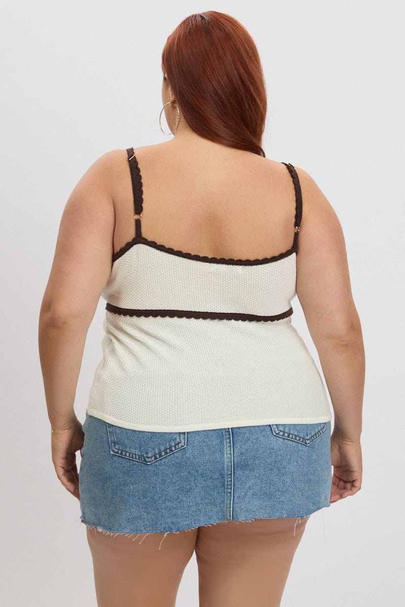 White Crochet Knit Top - Image 5