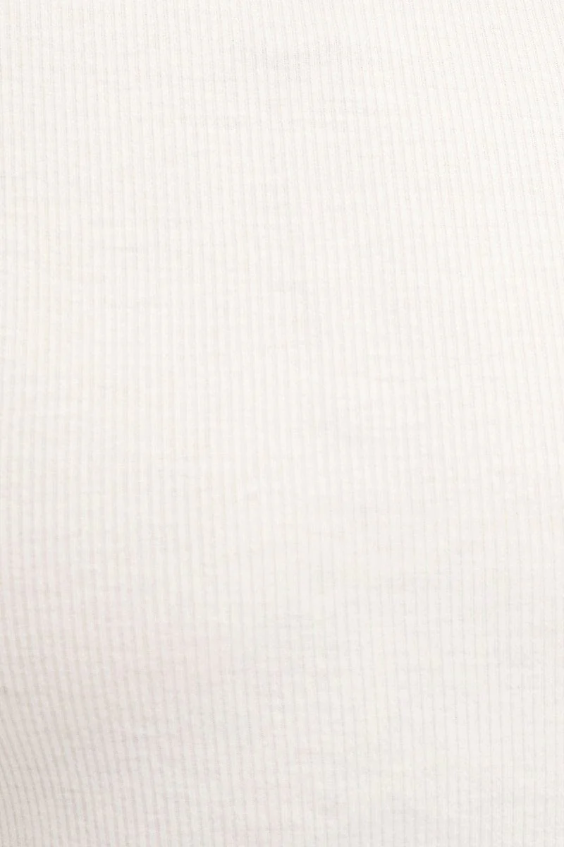White Crop T-shirt Short Sleeve - Image 6