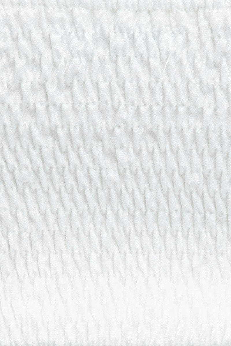 White Crop Top Sleeveless V-wire - Image 6