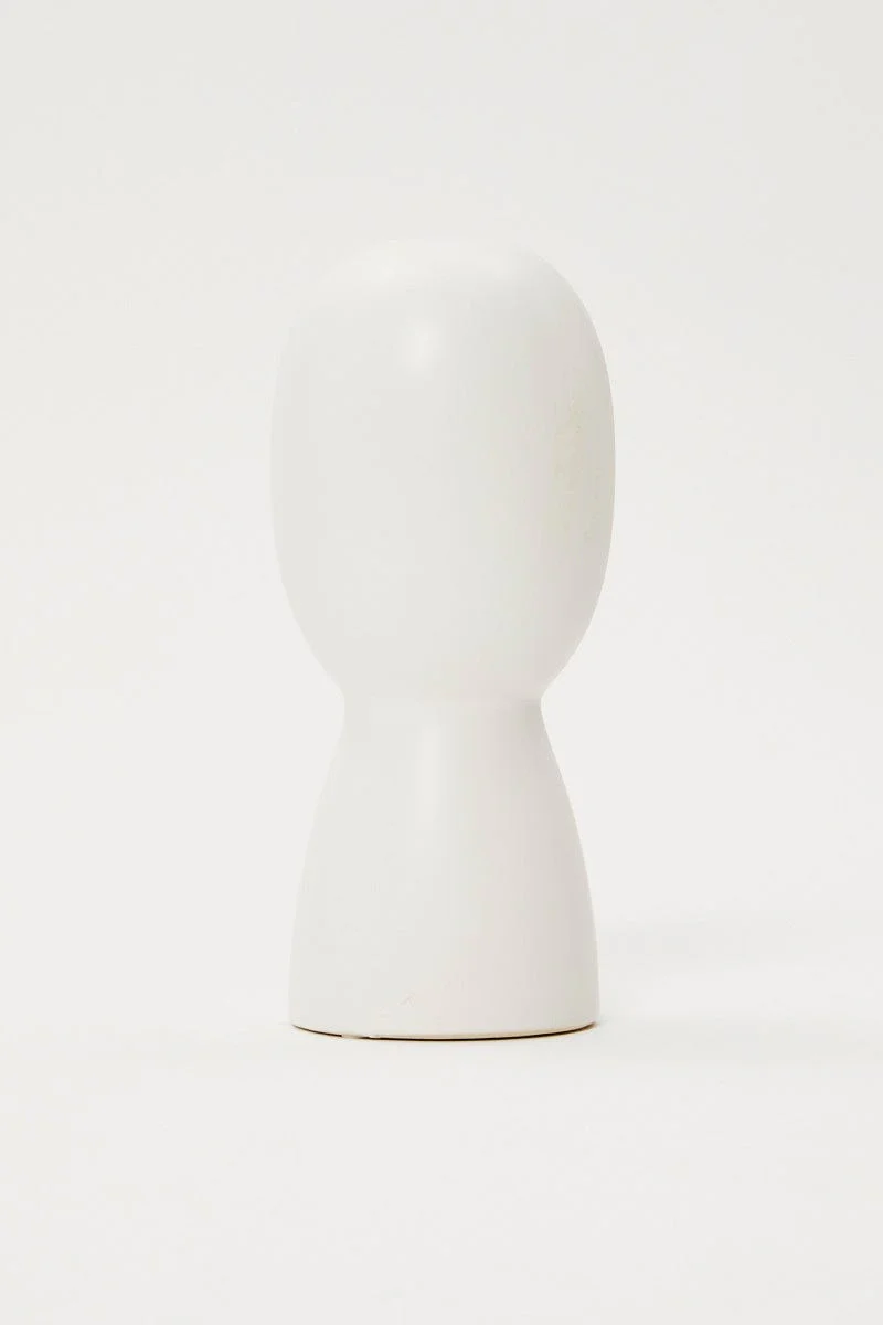White Face Vase 25Cm Tall - Image 3