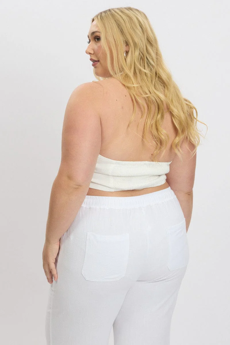 White Halter Neck Vest - Image 5
