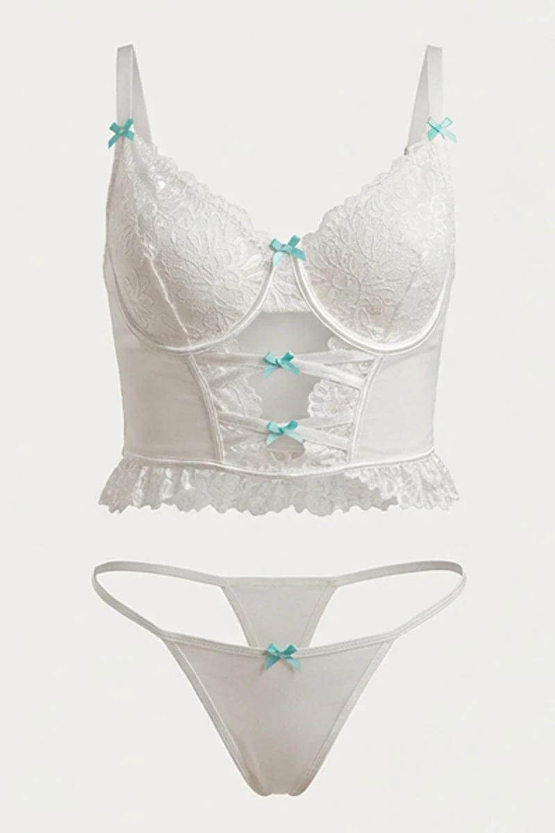 White Lace Lingerie Set