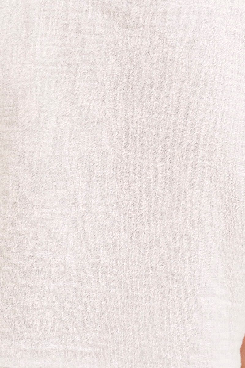 White Mini Skater Dress Kids Sleeveless - Image 6