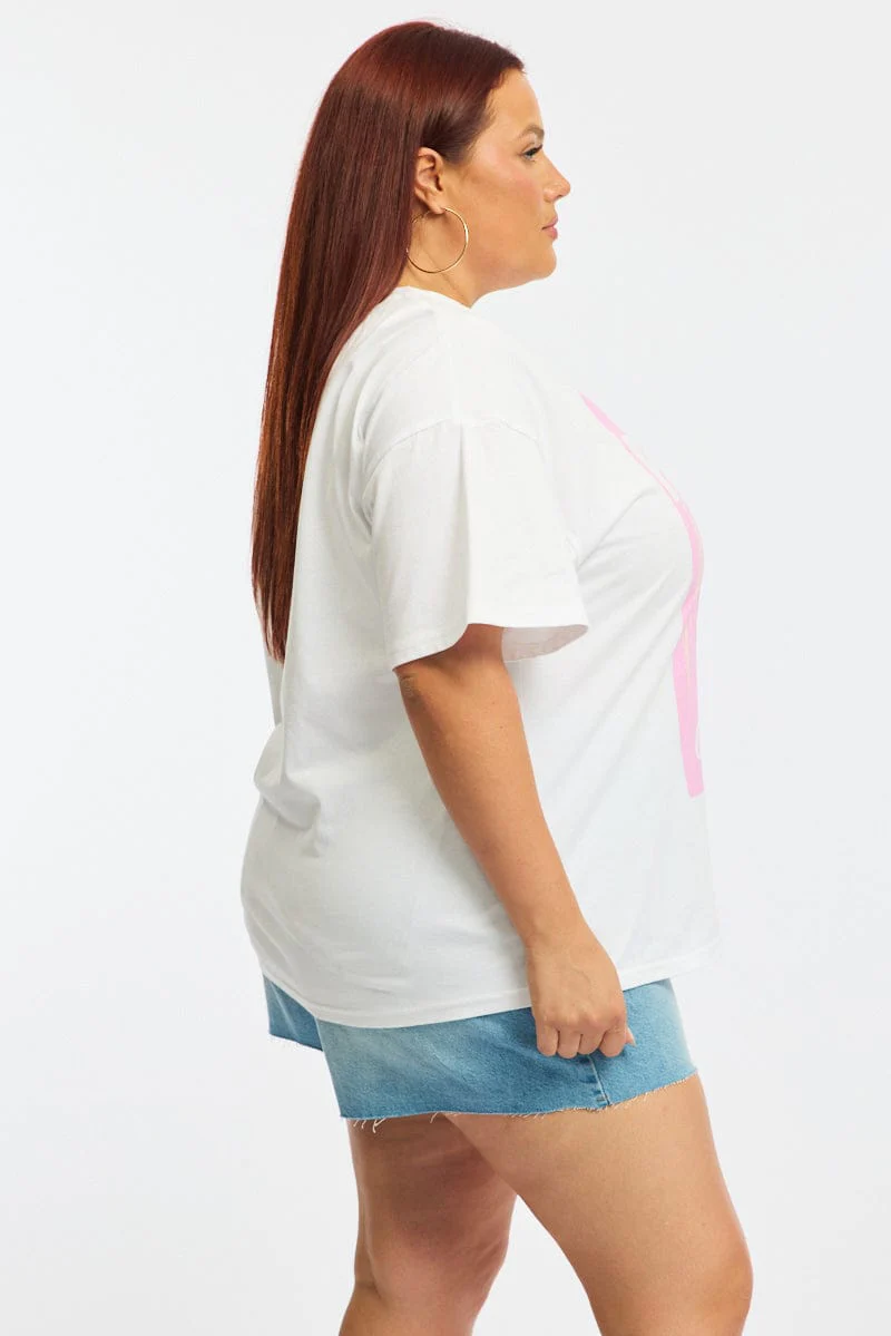 White Papaya Graphic Tee Short Sleeve - Image 4
