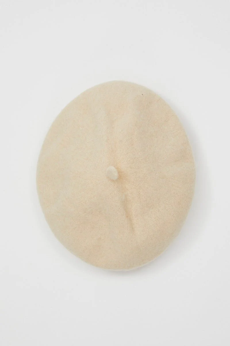 White Plus Beret Hat - Image 4