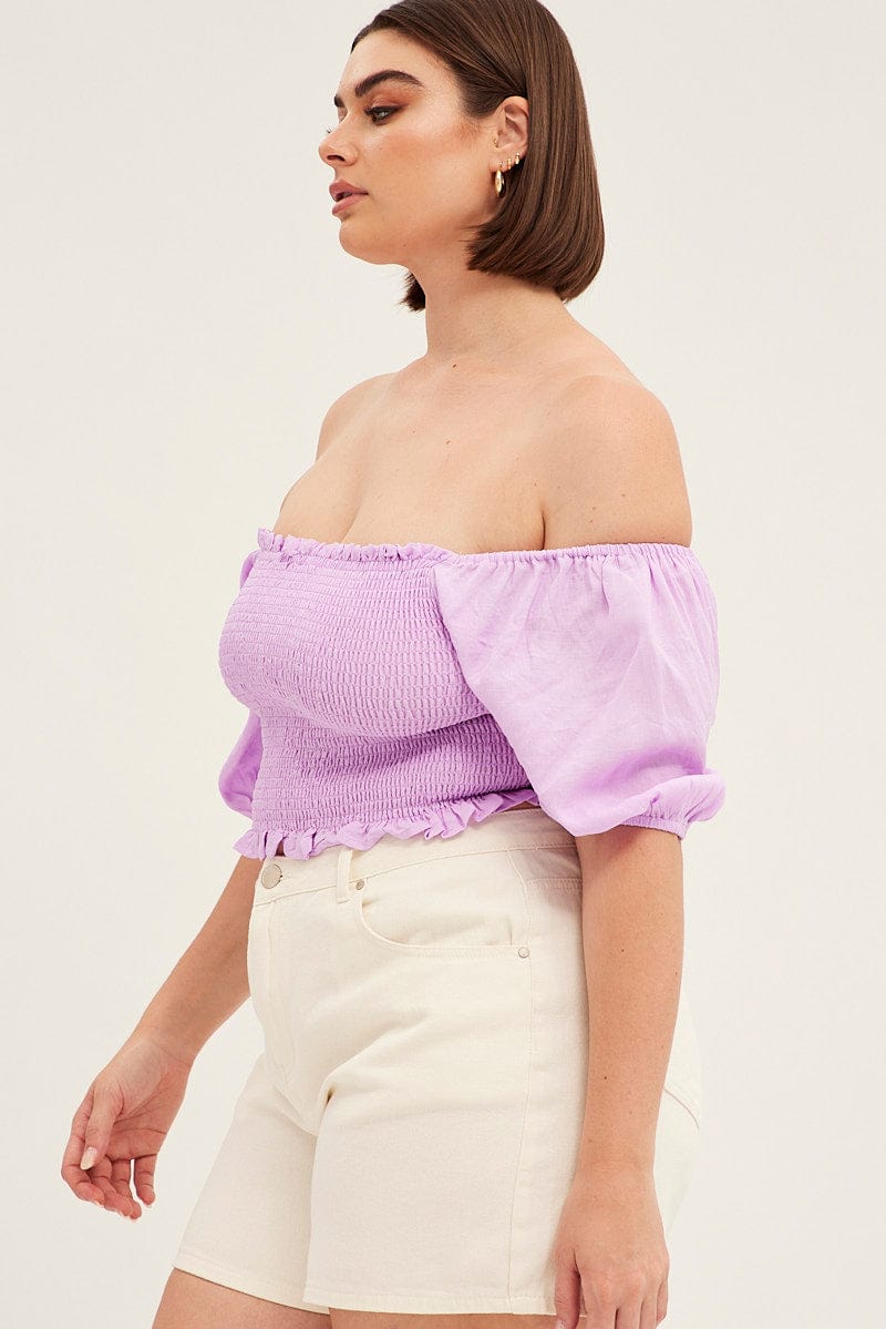 White Relaxed Denim Shorts High Rise - Image 4
