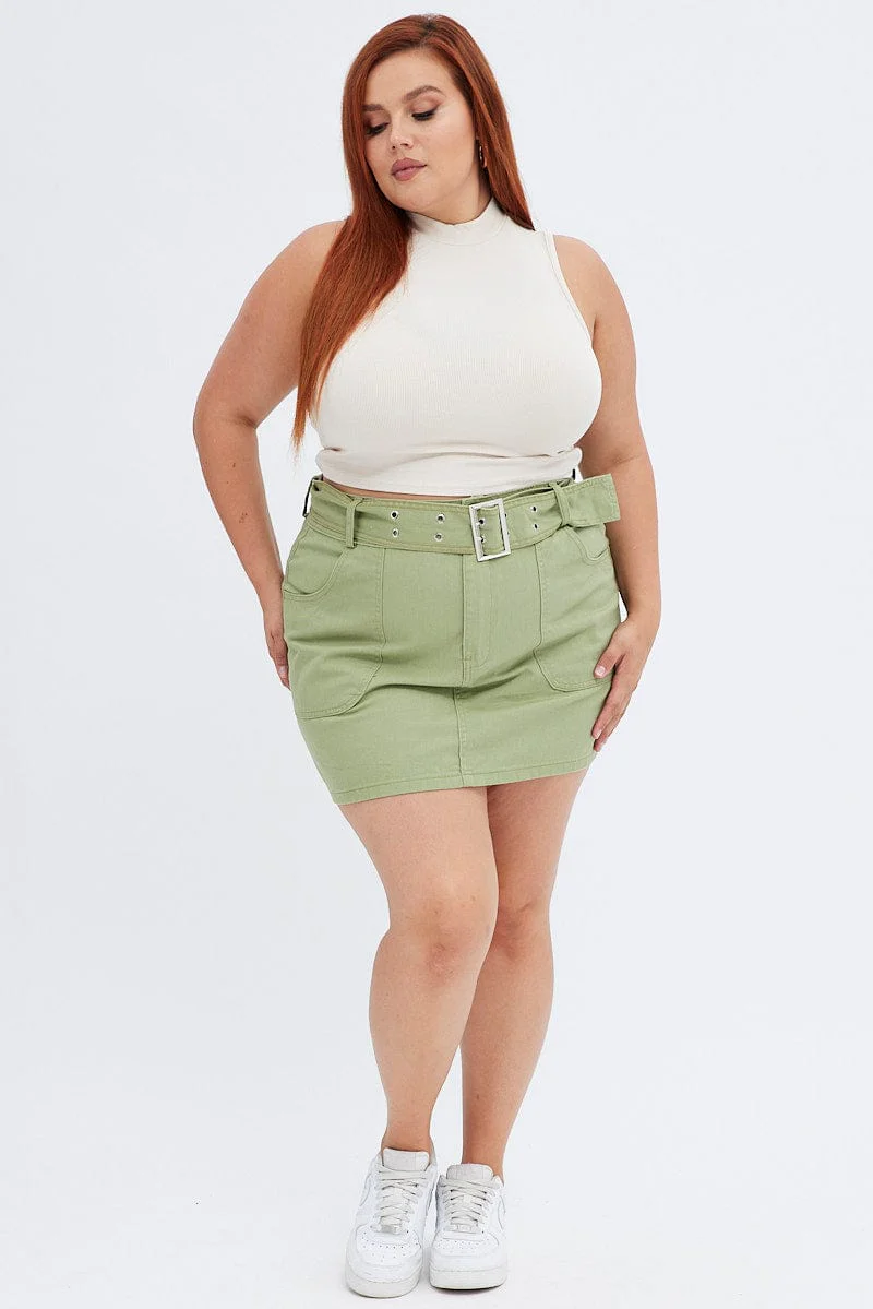 White Ribbed Top Cutaway Neck Rib Cropped - Image 2