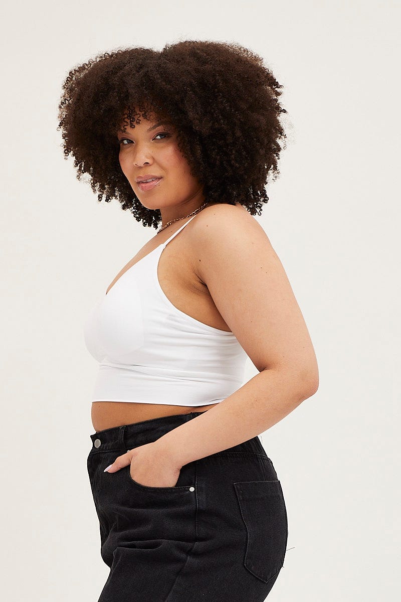 White Seamless Bralette - Image 4