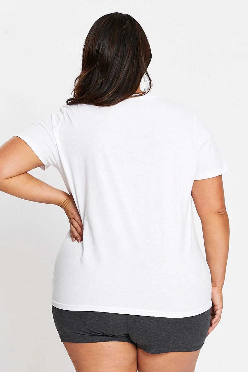 White Short Sleeve Tour T-shirt - Image 5
