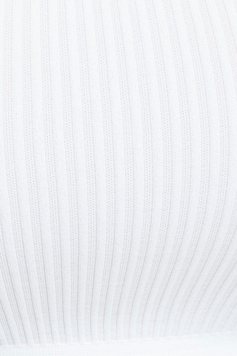 White Singlet Top Seamless - Image 6