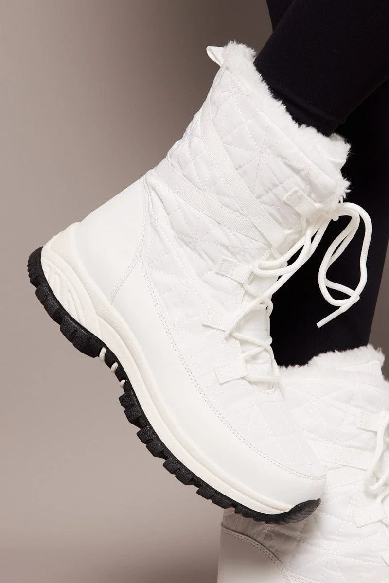 White Snow Boots - Image 2