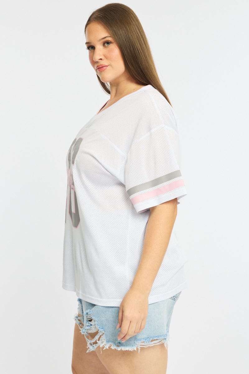 White Sport Tee Short Sleeve - Image 4