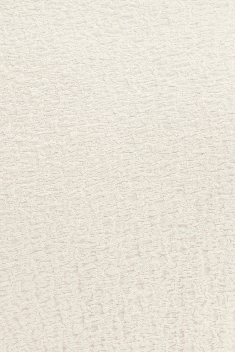 White Strapless Top Bubble Lace Tube - Image 7