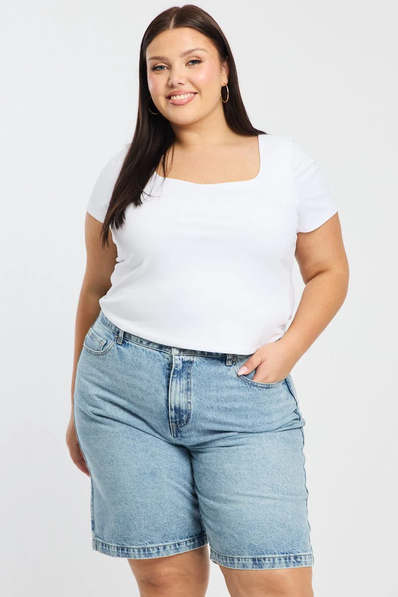 White T-shirt Short Sleeve