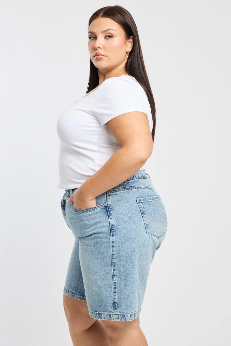 White T-shirt Short Sleeve - Image 3