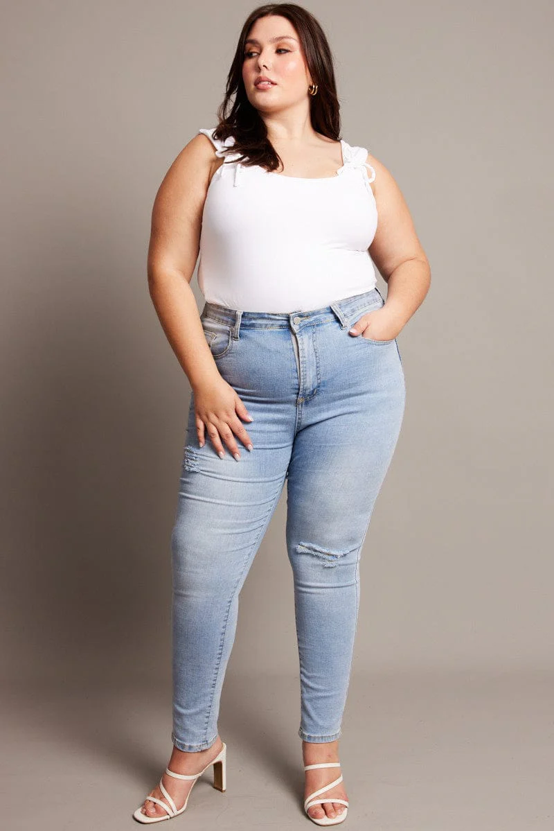 White Tank Top Supersoft - Image 2