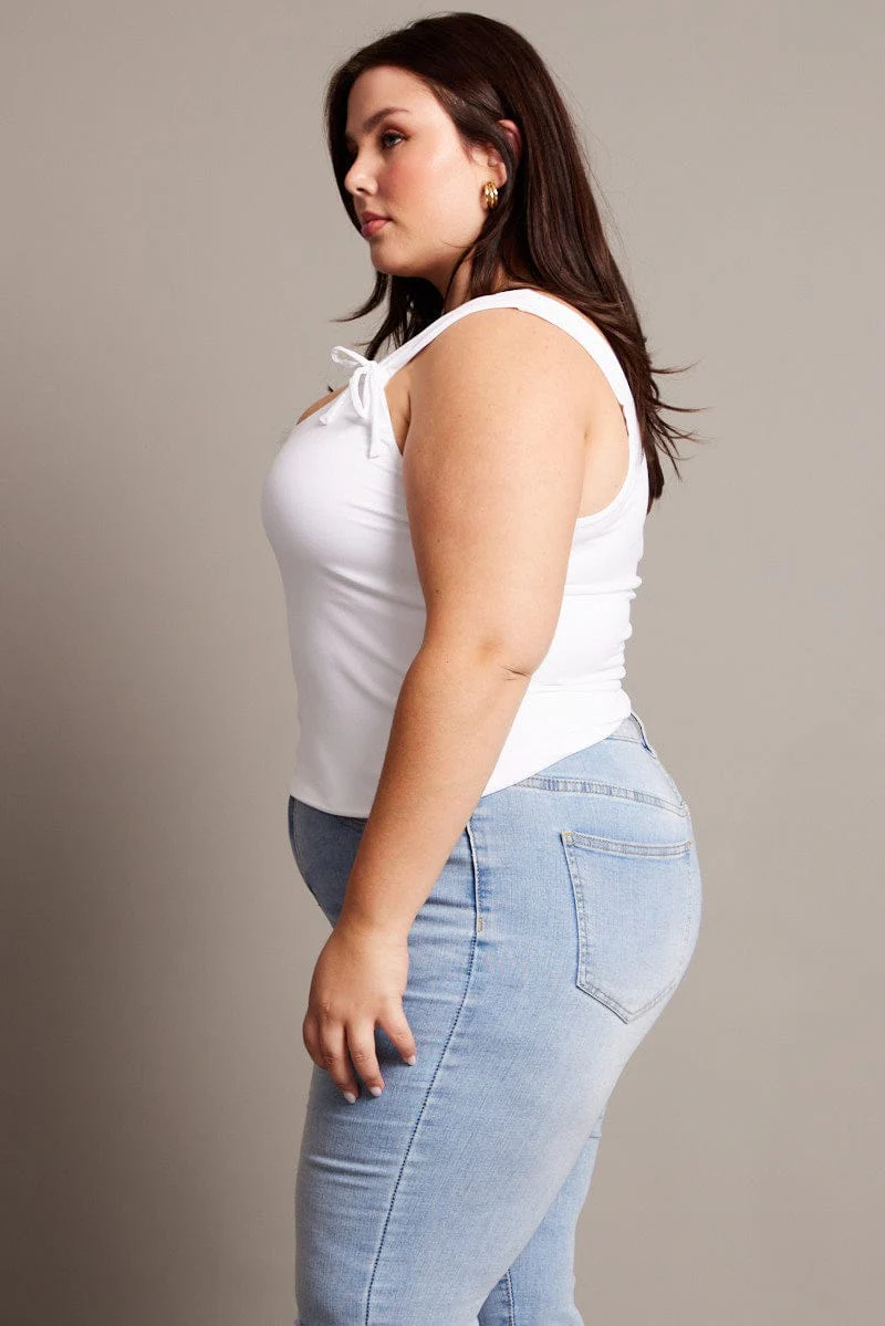 White Tank Top Supersoft - Image 4