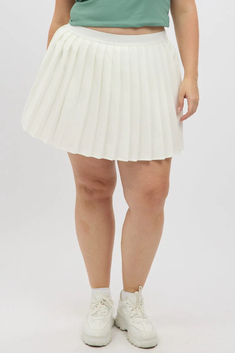 White Tennis Skirt - Image 2