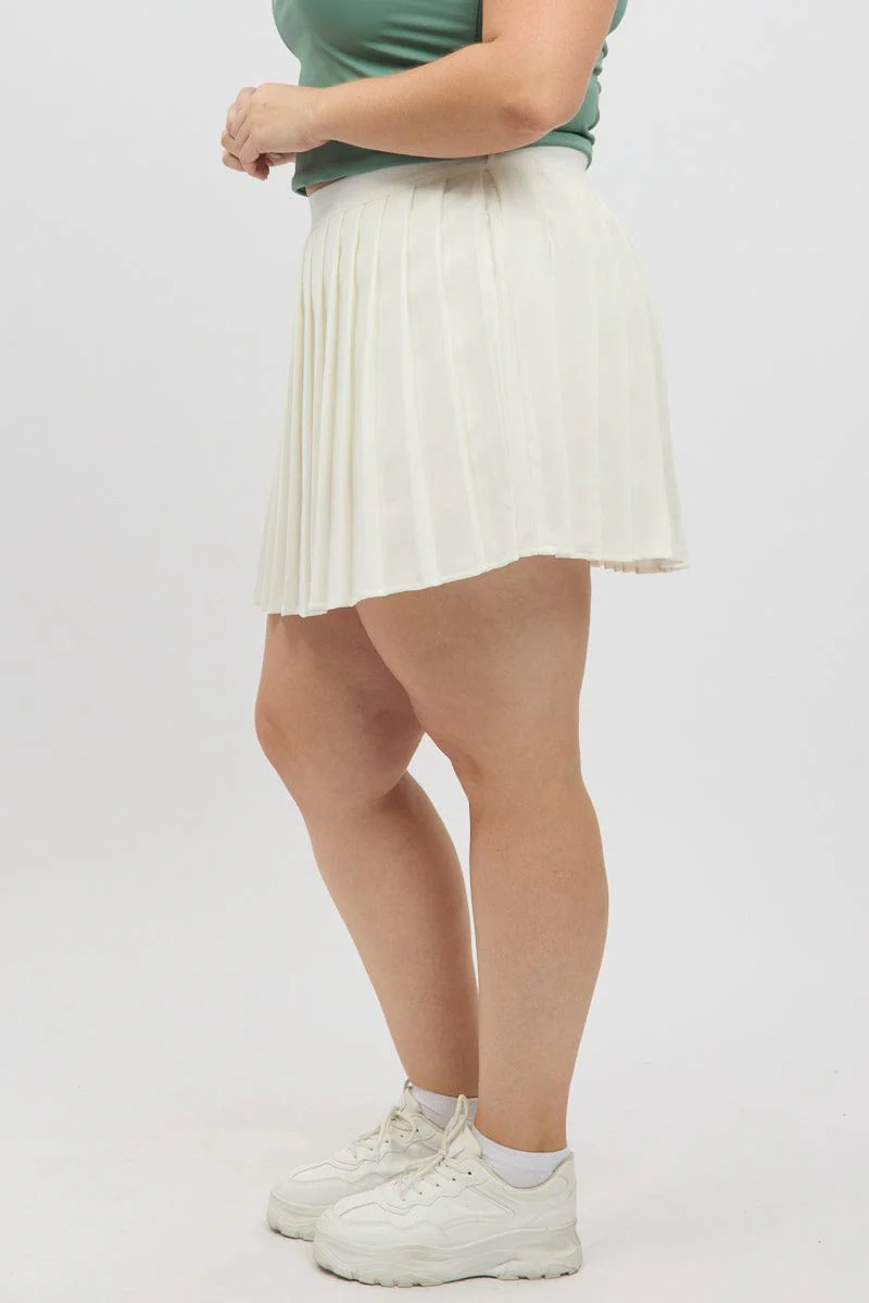 White Tennis Skirt - Image 4