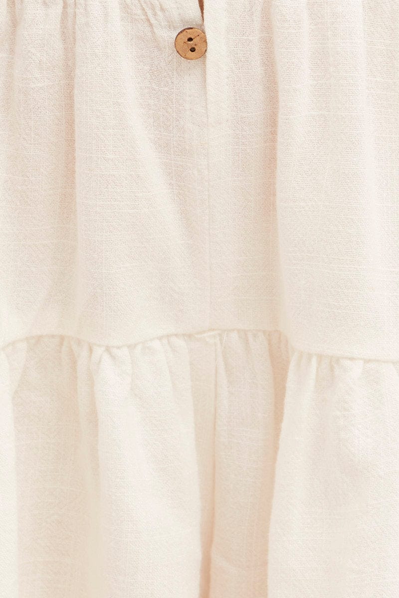 White Tie Playsuit Kids Scoop Neck Sleeveless - Image 6